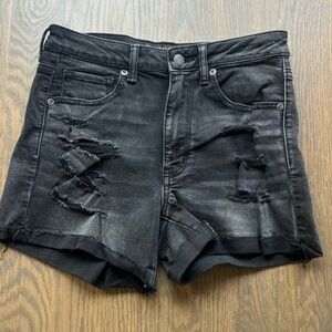 AE Super Hi Rise Shortie super stretch size 26 6 American Eagle shorts E